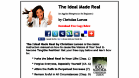 What Christianlarsontheidealmadereal.com website looked like in 2016 (8 years ago)