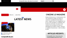 What Cinezime.fr website looked like in 2016 (8 years ago)