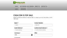 What Csqa.com website looked like in 2016 (8 years ago)