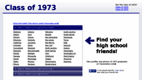What Classof1973.net website looked like in 2016 (8 years ago)