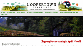 What Coopertowntn.org website looked like in 2016 (8 years ago)
