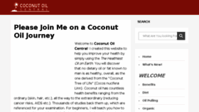 What Coconut-oil-central.com website looked like in 2016 (8 years ago)