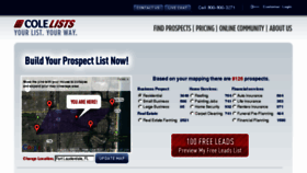 What Colelists.com website looked like in 2016 (8 years ago)