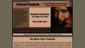What Coloredcontacts.com website looked like in 2016 (8 years ago)