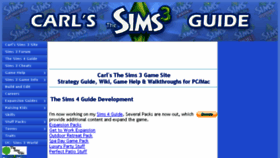 What Carls-sims-3-guide.com website looked like in 2016 (8 years ago)