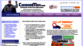What Condomman.com website looked like in 2016 (8 years ago)