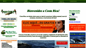 What Conozcacostarica.com website looked like in 2016 (8 years ago)