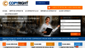 What Copyright.be website looked like in 2016 (8 years ago)