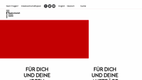 What Creativwirtschaft.at website looked like in 2016 (8 years ago)