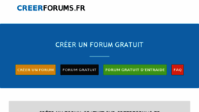 What Creerforums.fr website looked like in 2016 (8 years ago)