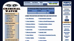 What Criminalwatch.com website looked like in 2016 (8 years ago)