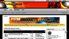What Cuttingedgemuscle.com website looked like in 2016 (8 years ago)