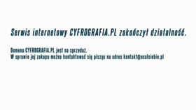 What Cyfrografia.pl website looked like in 2016 (8 years ago)
