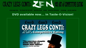 What Crazylegsconti.com website looked like in 2016 (8 years ago)