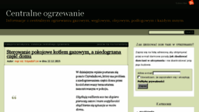 What Centralne-ogrzewanie.pl website looked like in 2016 (8 years ago)