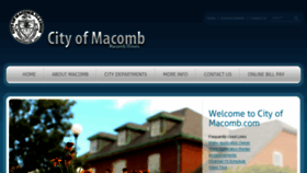 What Cityofmacomb.com website looked like in 2016 (8 years ago)