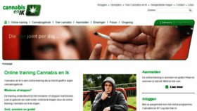What Cannabisenik.nl website looked like in 2016 (8 years ago)