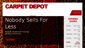 What Carpetdepotaz.com website looked like in 2016 (8 years ago)