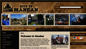 What Cityofmandan.com website looked like in 2016 (8 years ago)