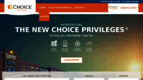 What Choicehotels.com website looked like in 2016 (7 years ago)