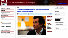 What Clubparlementairedunumerique.fr website looked like in 2016 (7 years ago)