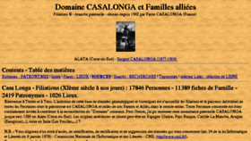 What Casa-longa.org website looked like in 2016 (8 years ago)