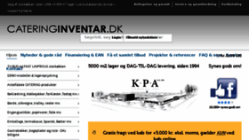 What Cateringinventar.dk website looked like in 2016 (8 years ago)