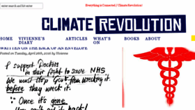What Climaterevolution.co.uk website looked like in 2016 (8 years ago)