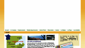 What Camping-de-la-plage.fr website looked like in 2016 (8 years ago)