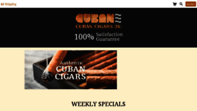What Cubancigars2u.com website looked like in 2016 (8 years ago)