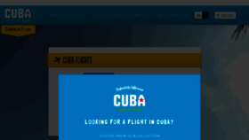 What Cubajet.com website looked like in 2016 (8 years ago)