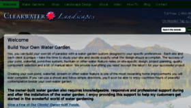 What Clearwaterlandscapes.com website looked like in 2016 (8 years ago)