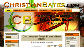 What Christianbates.com website looked like in 2016 (7 years ago)