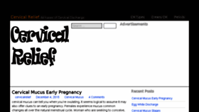 What Cervicalrelief.com website looked like in 2016 (8 years ago)