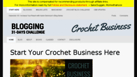 What Crochetbusiness.com website looked like in 2016 (8 years ago)
