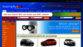 What Carleasing4u.co.uk website looked like in 2016 (9 years ago)