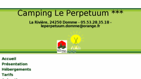 What Campingleperpetuum.com website looked like in 2016 (8 years ago)