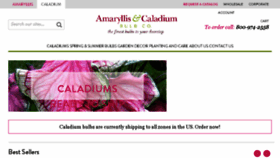 What Caladiumbulbs.com website looked like in 2016 (8 years ago)