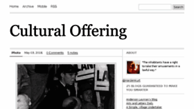 What Culturaloffering.com website looked like in 2016 (8 years ago)