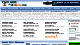 What Comparewebhosts.com website looked like in 2016 (8 years ago)