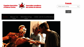 What Canadiansciencecentres.ca website looked like in 2016 (8 years ago)