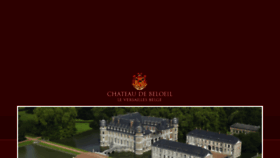 What Chateaudebeloeil.com website looked like in 2016 (7 years ago)