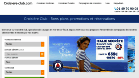 What Croisiere-club.com website looked like in 2016 (7 years ago)