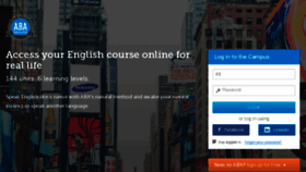 What Campus.abaenglish.com website looked like in 2016 (7 years ago)