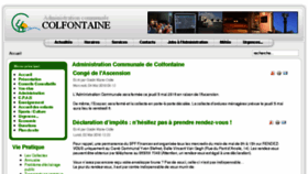 What Colfontaine.be website looked like in 2016 (7 years ago)