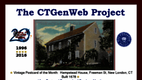 What Ctgenweb.org website looked like in 2016 (8 years ago)