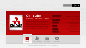 What Cellcube.de website looked like in 2016 (8 years ago)
