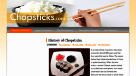 What Chopsticks.com website looked like in 2016 (8 years ago)