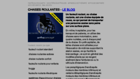 What Chaise-roulante.com website looked like in 2016 (8 years ago)