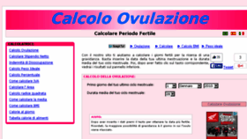 What Calcoloovulazione.com website looked like in 2016 (7 years ago)